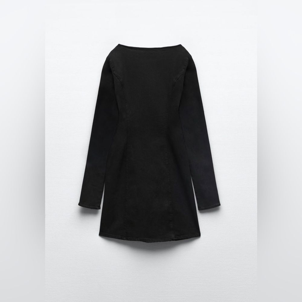 NWT ZARA DENIM DRESS - Picture 7 of 9